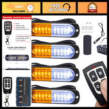 Emergency Led Strobe Lights For Trucks Suvs - 12-24v 4pcs Hazard Warning Ligh Emergency Led Strobe Lights For Trucks Suvs - 12-24v 4pcs Hazard Warning Ligh