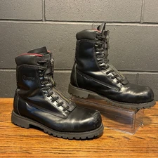 Chippewa 92400 Firefighter Work Boots Men’s 10.5 | Steel Toe | Front Zip 
