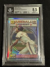 BGS 8.5 1993 Topps Finest Baseball's Finest Delino Deshields Refractor 168 NM-MT