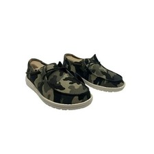 Hey Dude Wendy Print Camo Lightweight Casual Comfortable Slip On Women's SIZE 6