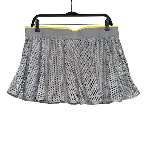 Adidas by Stella McCartney Wimbledon Gray Mesh Skort LARGE - Picture 4 of 9