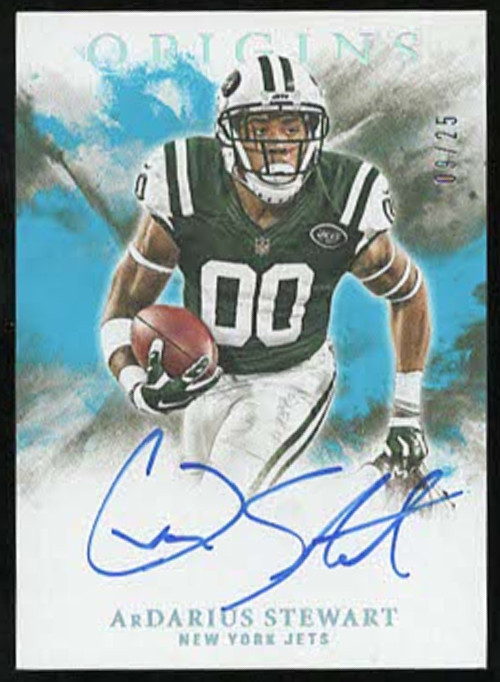ArDarius Stewart Panini Origins Rookie Autographs #RAAS Turquoise