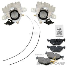 ATEC 2x BREMSSATTEL+SATZ BREMSBELÄGE+2x HANDBREMSSEIL HI FÜR VW GOLF 4 1E 99-03