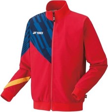  Yonex Jacket Lined Wind Warmer Shirt Fit Style Ruby Red 338 MNEW
