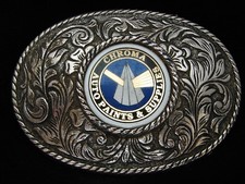OE25107 VINTAGE 1970s  CHROMA AUTO PAINTS  SUPPLIES  COMPANY BELT BUCKLE
