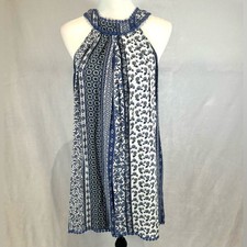 Altar’d State blue and white boho trapeze sundress size small