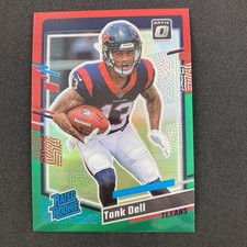 Tank Dell 2023 Donruss Optic Rated Rookie Preview Red & Green Prizm #341