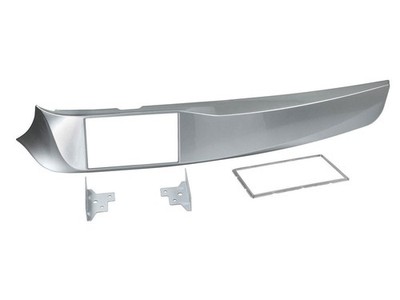 Einbaurahmen Doppel DIN Autoradio für Alfa Romeo Giulietta 2010-2013 silber