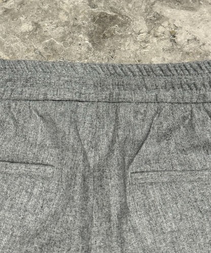 Pantaloni da jogging ZEGNA '15MILMILMIL15' lana superfine grigio mélange 46 IT/XS $1750+ - Foto 22 di 22
