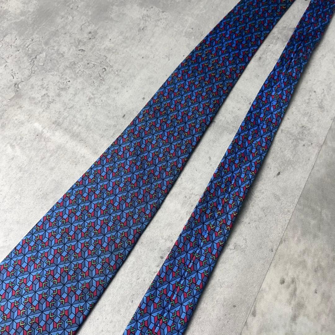 HERMES Geometric Pattern Checkered Mysterious Pat… - image 4