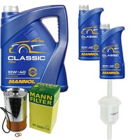 Mann Inspektionspaket 7L Mannol Classic 10W-40 FüR Mercedes W201 D 2.0