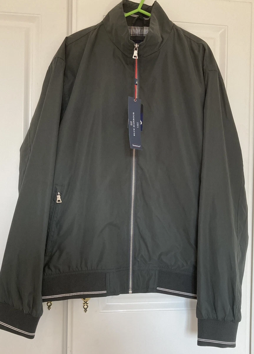 Mens M S Blue Harbour Lightweight Stormwear Dark Green Jacket Large BNWT
