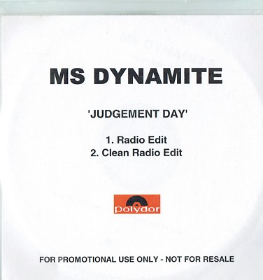 Ms Dynamite ''Judgement Day'' Promo CD