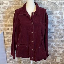 CHICO S corduroy button down jacket. Size L 3 16/18. Pockets. Beautiful