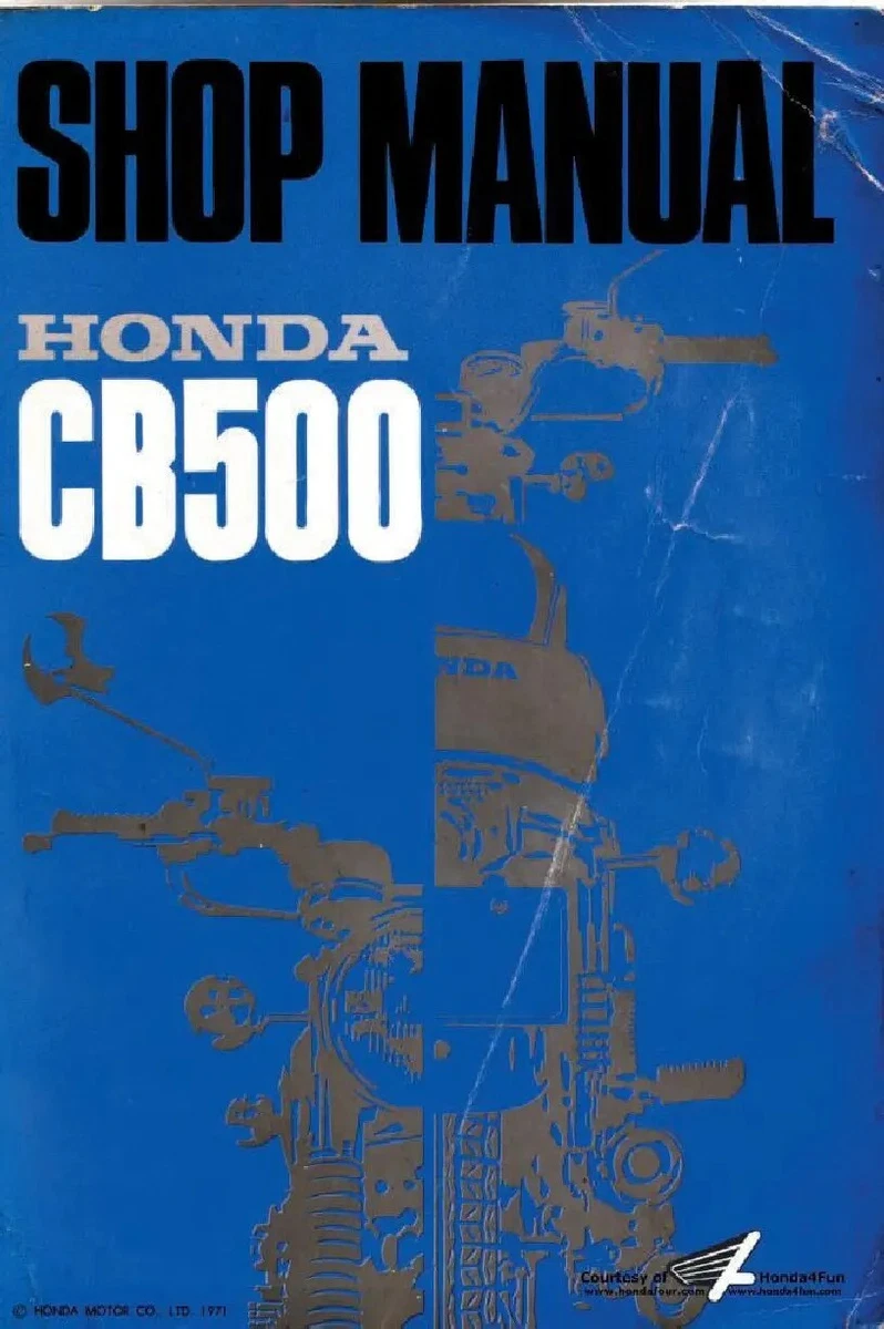 Preços baixos em Reparo de Motocicleta CB500 Manuais e FOLHETOS | eBay