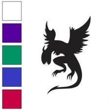 Dragon Flying Art, Vinyl Decal Sticker, Multiple Colors  Sizes 1050