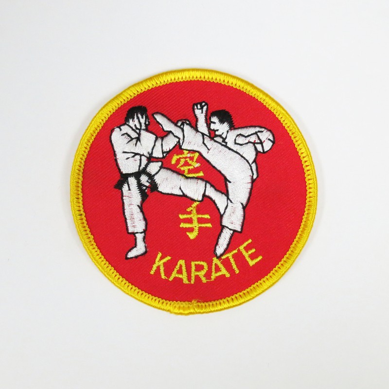 WLE Karate Kumite Patch 3" - Embroidery Style - Cotton 4 1/2" x 3"
