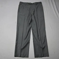 Zanella 33x29 Gray Tucker Loro Piana Tasmanian Wool Italy Made Mens Dress Pants