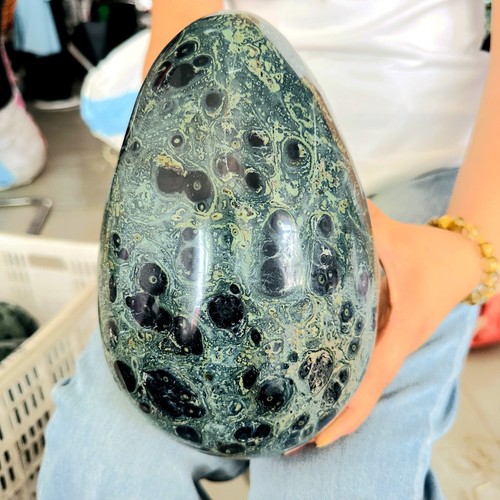 15.18LB Natural Kappa Stone Crystal Ball Polishing Healing6900g - Picture 14 of 15