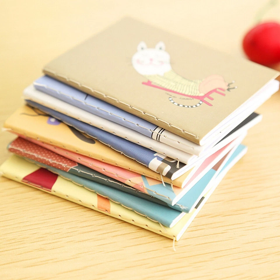 1x Cute Cartoon Notebook Handy Pocket Notepad Paper Notes Journal Diary Mini - Image 3 of 4