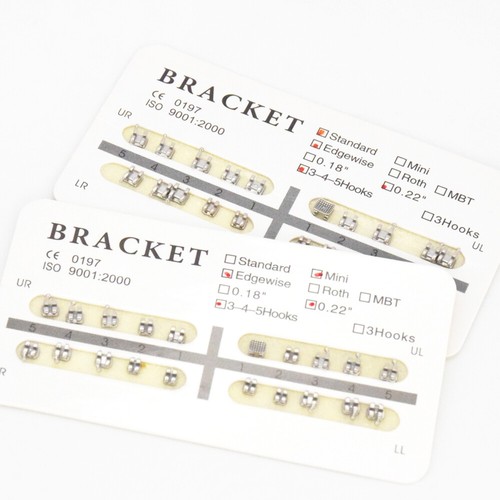 Dental Bracket Ultradünner Monoblock MIM Edgewise ROTH MBT 022 018 345 Haken - Bild 20 von 48