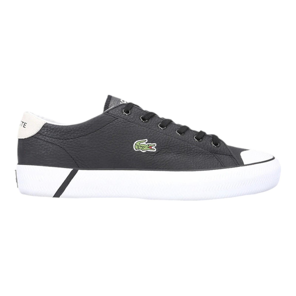 LACOSTE MENS GRIPSHOT 120 TRAINERS BLACK SHOES CASUAL SNEAKERS