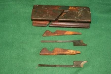 Antique Owasco Tool Co 1875 Two Iron 1-1/4" Nosing Plane INV#BD05