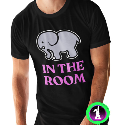 Elephant In The Room T SHIRT S-3XL Funny Idiom Metaphor Humor Cute Joke GIFT TEE
