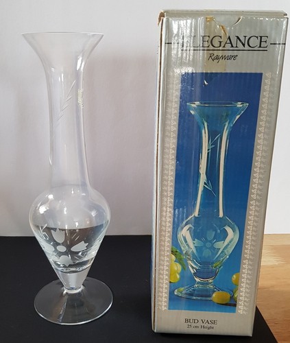 Tall Etched Bud Vase By Rayware