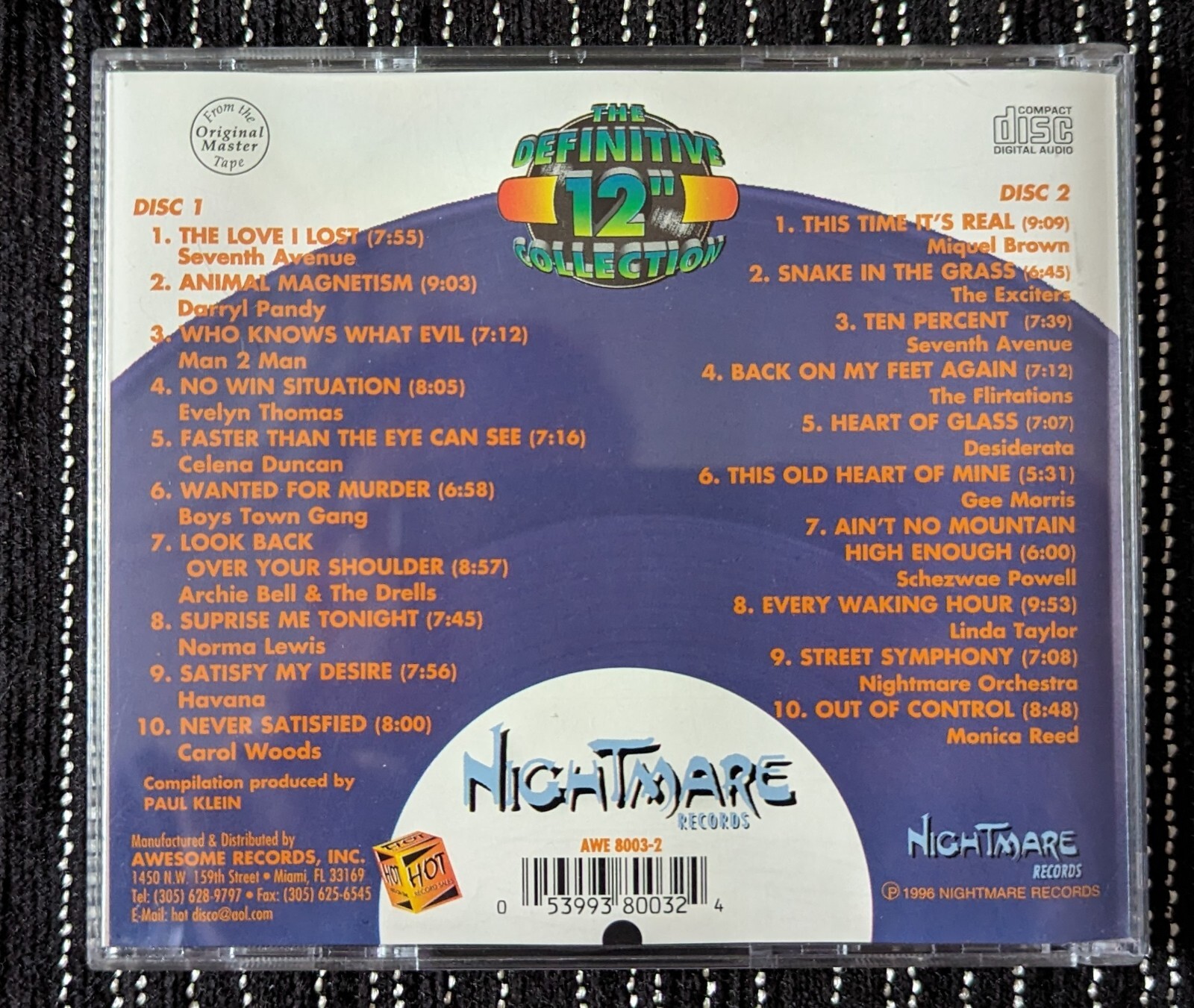 Various Artists That Nightmare Records Sound (HiNRG) 2xCD 20 tracks
