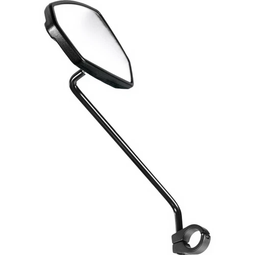 ErgoTec Rückspiegel M-77L" sandgestrahlt werkzeuglos klappbar schwarz