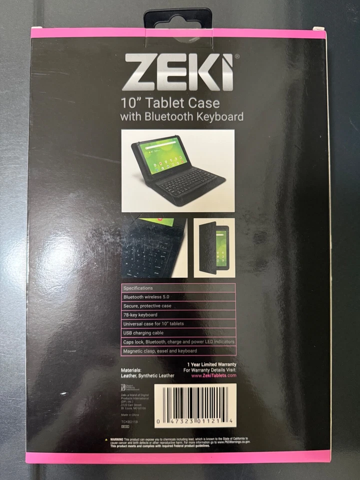 Tablet Zeki TBQG1031B, Wi-Fi, 10.1" Cuatro Núcleos (Paquete Funda Tablet con Teclado) Foto 3 de 3