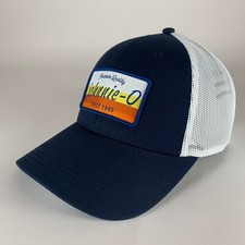 Johnnie-O Mens Navy Blue White Snapback Trucker Hat New