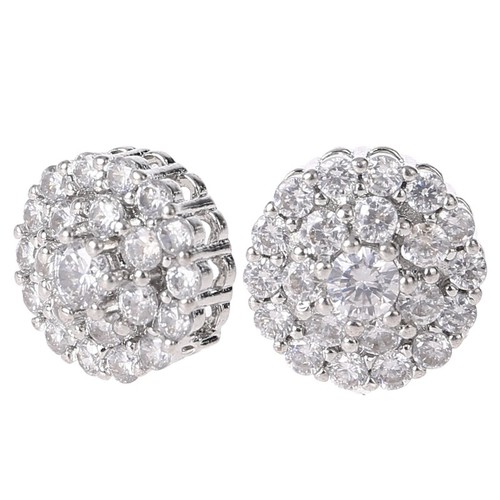 5Pcs 12mm Crystal for Rhinestone Flower Round Buttons with Metal Embellishm - Picture 3 of 8