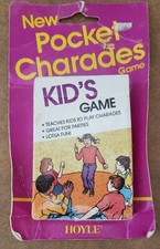 NEW Vintage Hoyle Pocket Charades Card Game 1985 Now NOS