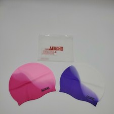 Aegend Swim Caps for Long Hair 2 Pack Durable Silicone Swimming Caps