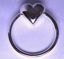 NEW STERLING SILVER HEART RATTLE TEETHING RING FOR BABY