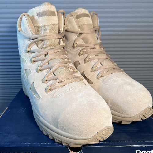 REEBOK Rapid Response Men’s 14M 6” STEALTH BOOT SIDE ZIP COMP TOE BOOTS RB8694