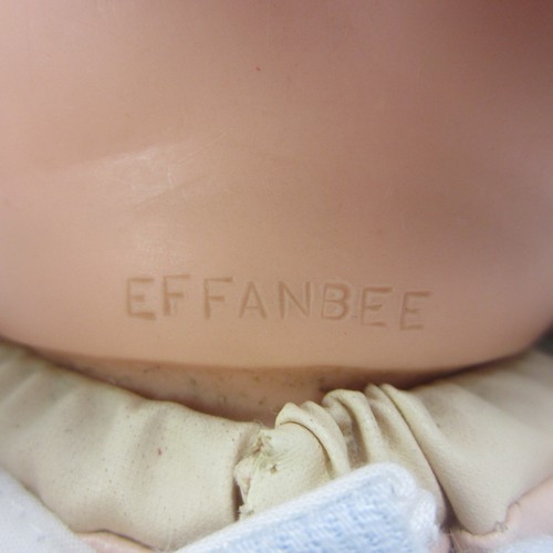 Vintage Effanbee Baby Doll Open Mouth Smile Oilcloth Body 21" - Picture 13 of 15