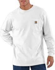 Carhartt Men's Loose Fit Heavyweight Long-Sleeve Pocket T-Shirt TK0126 Size S