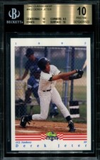 1992 Classic Best Derek Jeter #402 Rookie RC BGS 10 Pristine