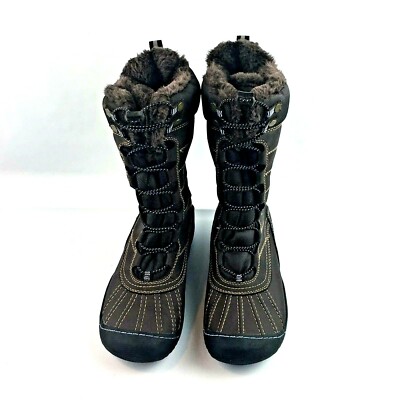 JBU Brown and Black Winter Boots JBU by Jambu Womens Brunswick Lace-up Boots Cold Weather  main image 4