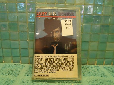 Gary U.S. Bonds 16 Big Hits Cassette Tape TESTED UK IMPORT EXTRA TAPES SHIP FREE