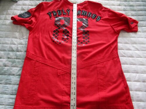 Camiseta roja punk verdaderamente maldita BLAC LABEL para hombre talla 2XL - Imagen 20 de 21