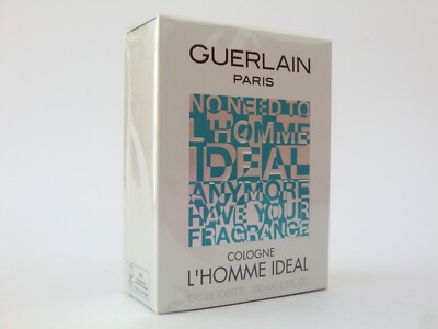 Guerlain L'Homme Ideal Cologne EDT Nat Spray 100ml -3.3 Oz BNIB OVP -Batch 2015-