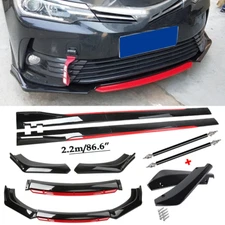 For Toyota Corolla Camry Front Bumper Lip Spoiler Splitter Body Side Skirt Gloss