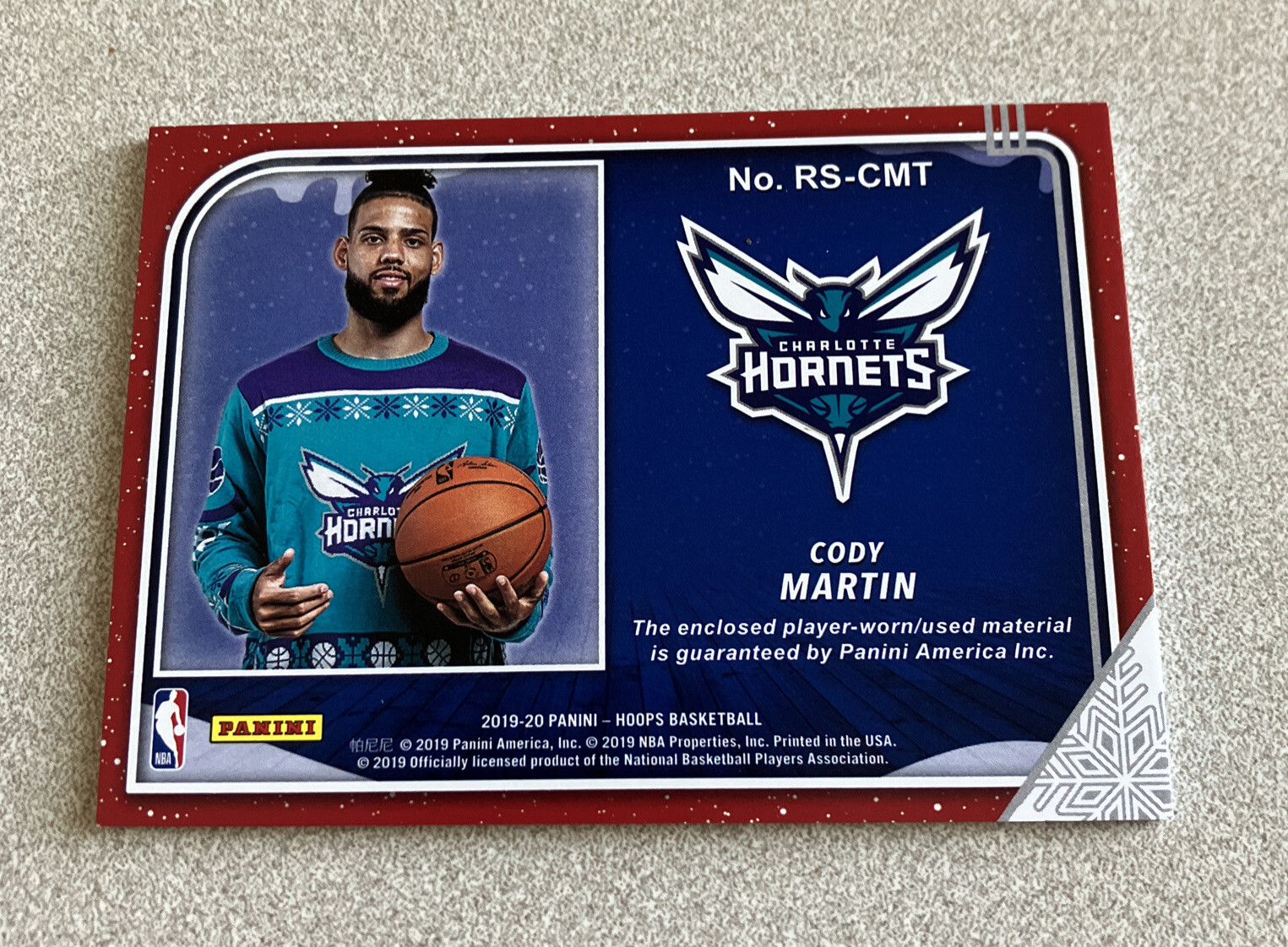 201920 Panini Hoops Rookie Sweaters RSCMT Cody Martin eBay