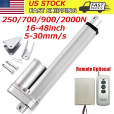 12V 700N 16" 48" Inch Stroke Linear Actuator 56-450lbs High Speed up to 30mm/s
