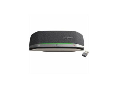 Poly Sync 20+ Wired/Wireless Bluetooth Speakerphone Microsoft Teams Silver 772C6