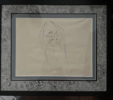 1940 Fantasia pencil drawing of Chernabog